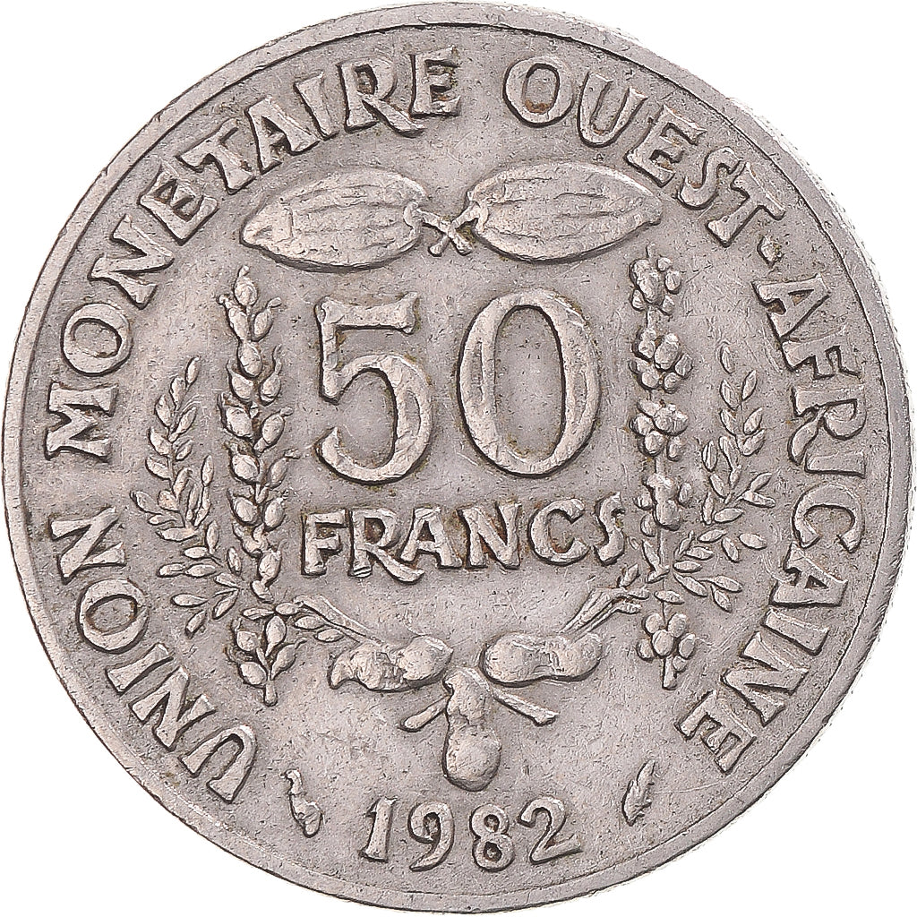 Moneda, Estados del África Occidental, 50 Francs, 1982