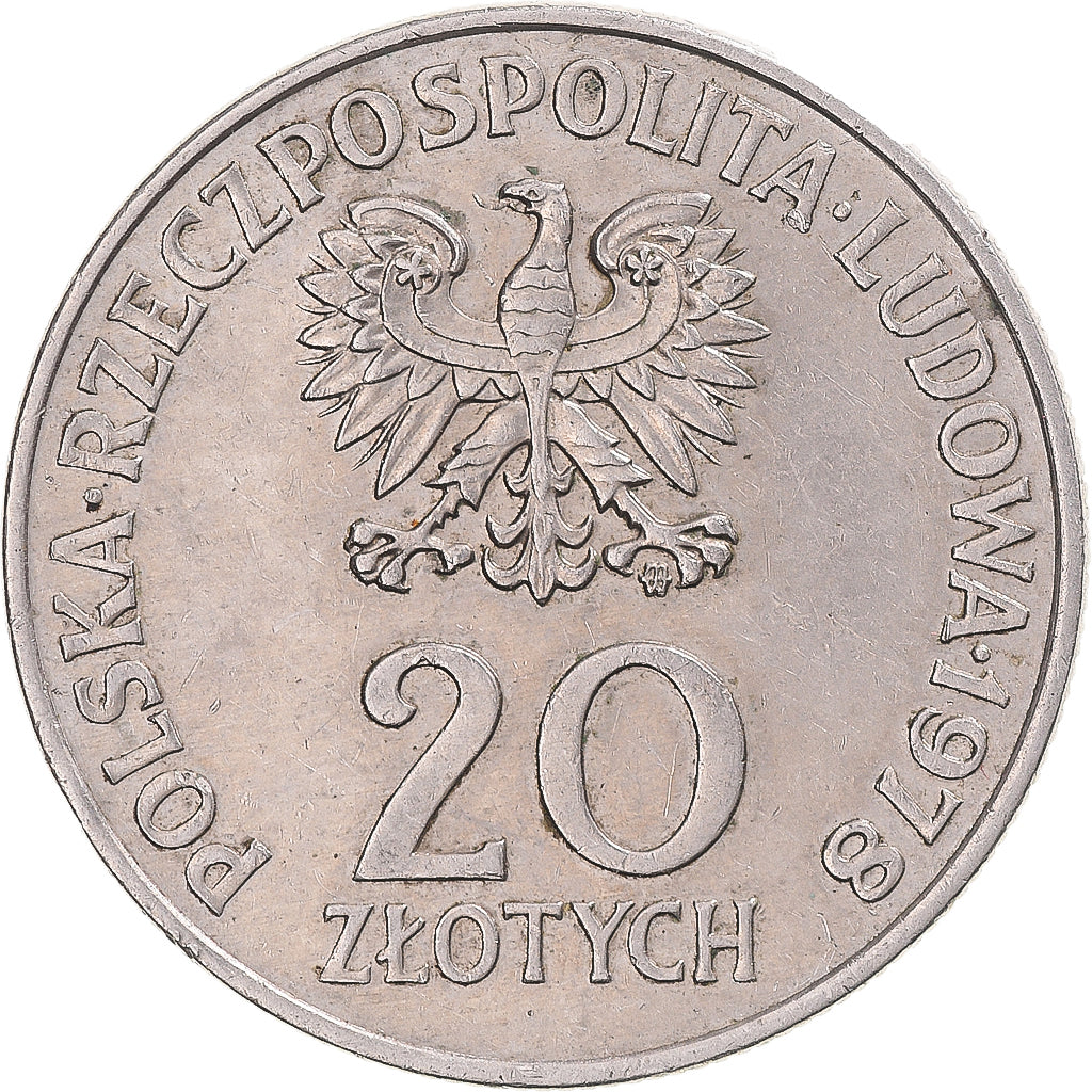 Moneta, Polonia, 20 Zlotych, 1978
