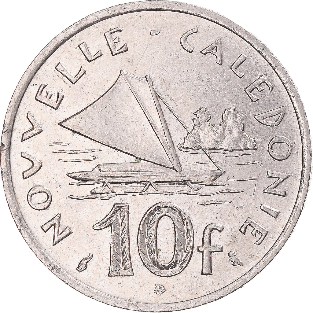 Moneda, Nueva Caledonia, 10 Francs, 1970