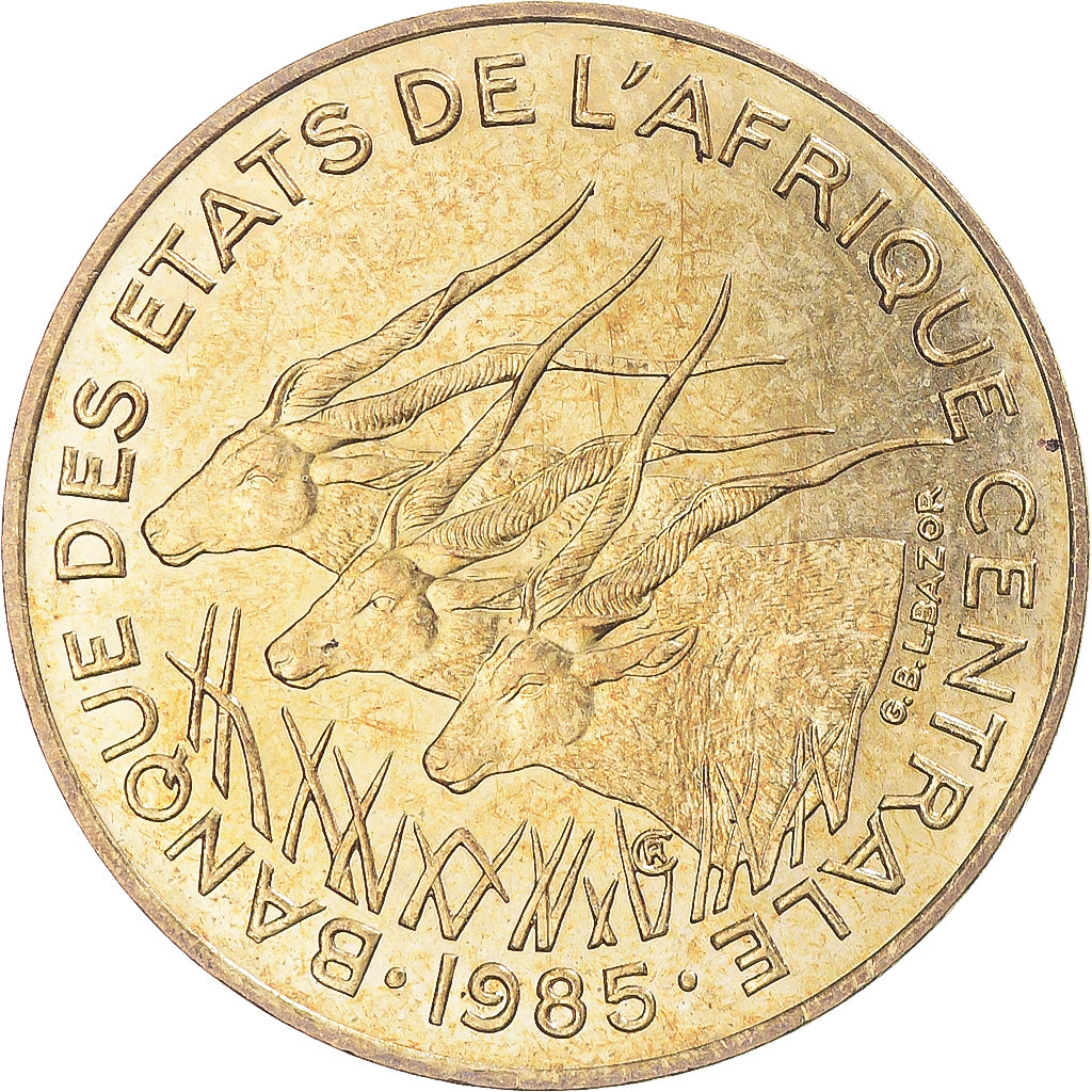 Moeda, Estados da África Central, 10 Francs, 1985
