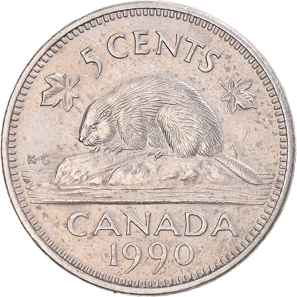 Moneta, Canada, 5 Cents, 1990