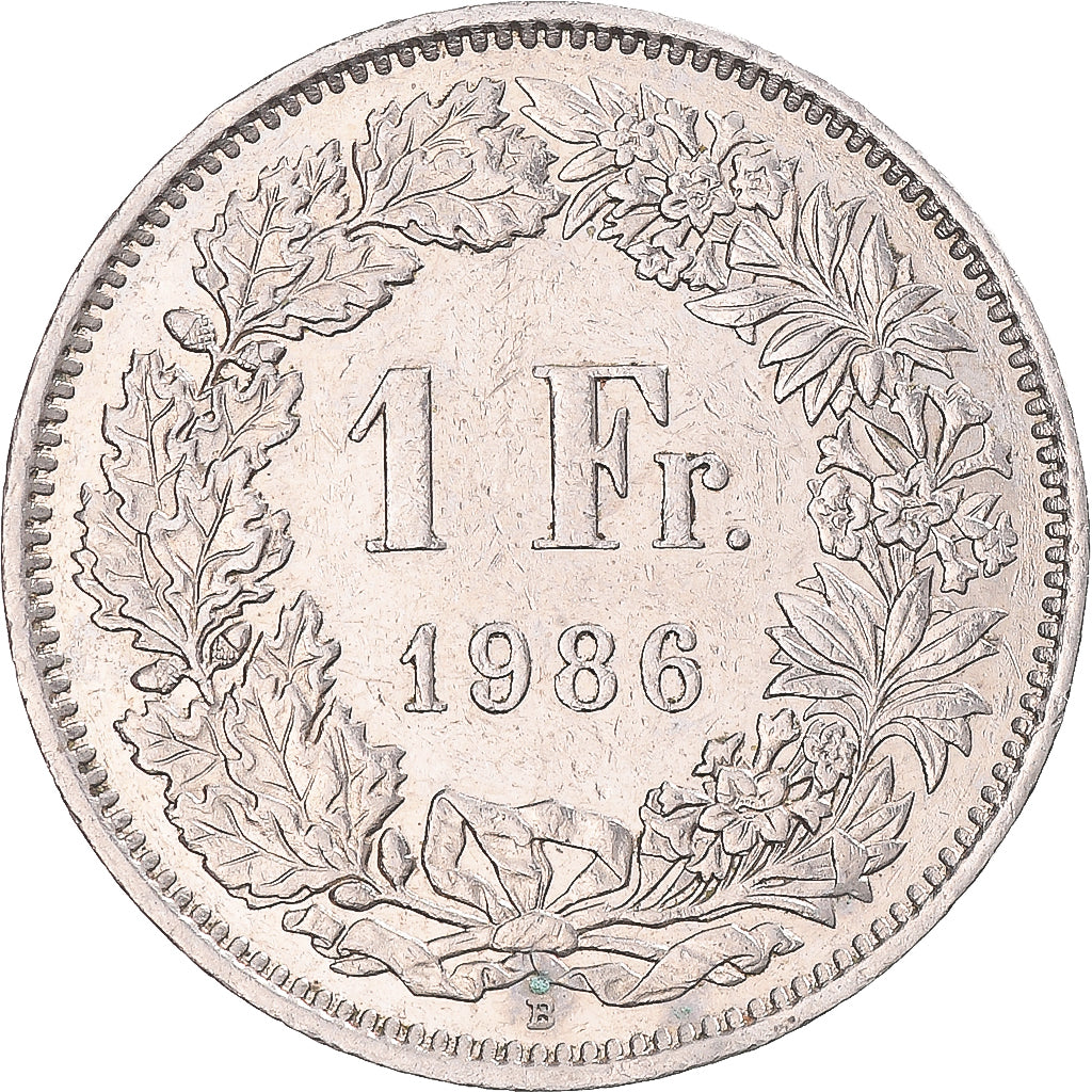 Moneda, Suiza, Franc, 1986