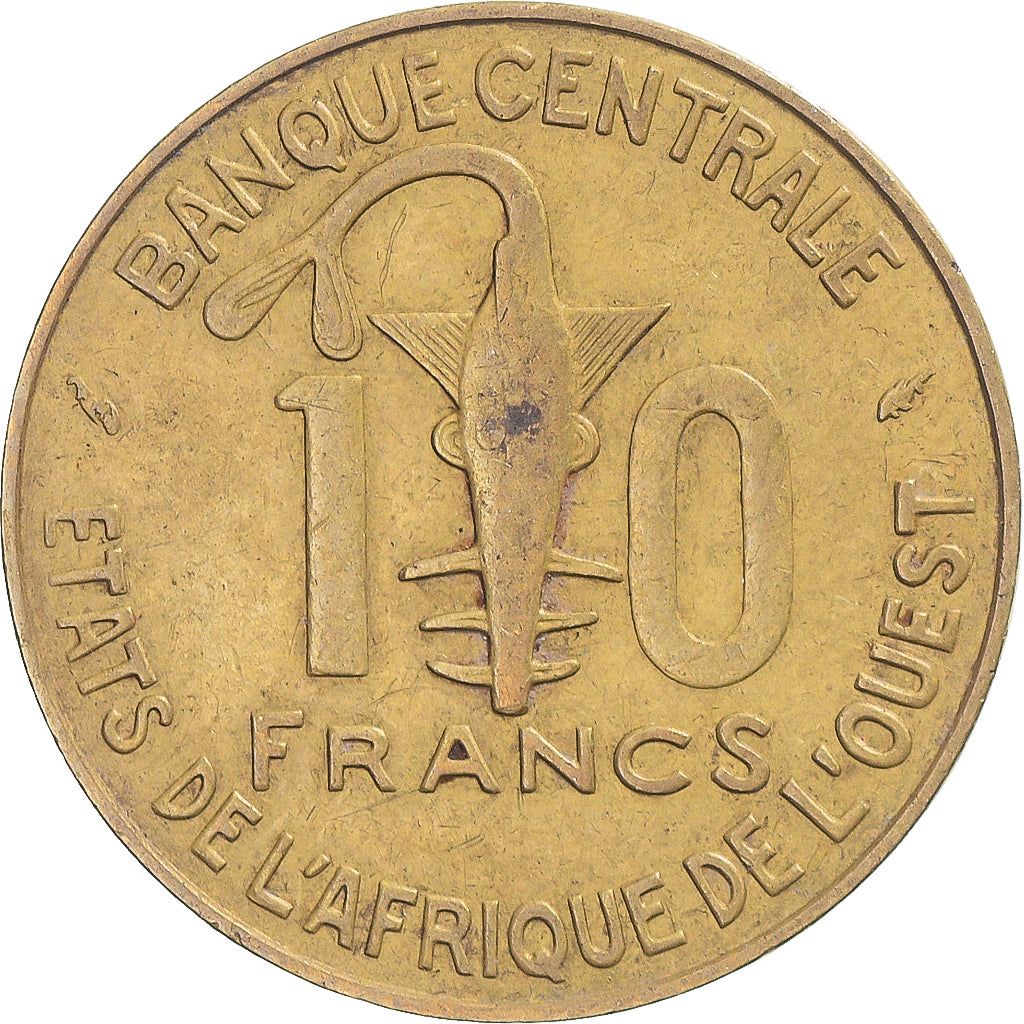 Moeda, Estados da África Ocidental, 10 Francs, 1987