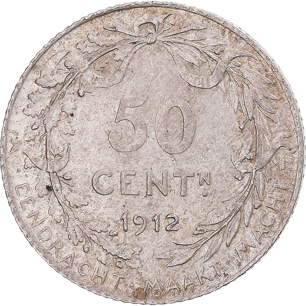 Moneta, Belgia, 50 Centimes, 1912