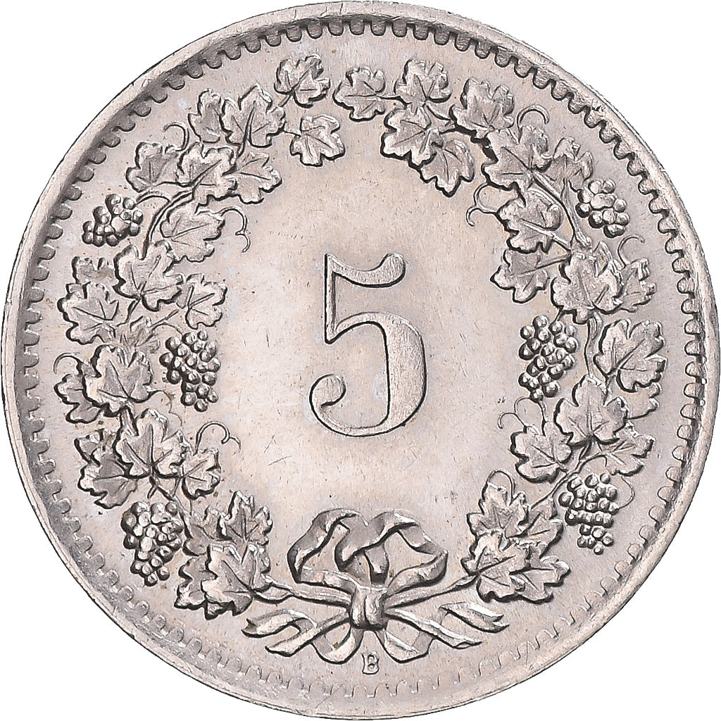 Moneda, Suiza, 5 Rappen, 1964