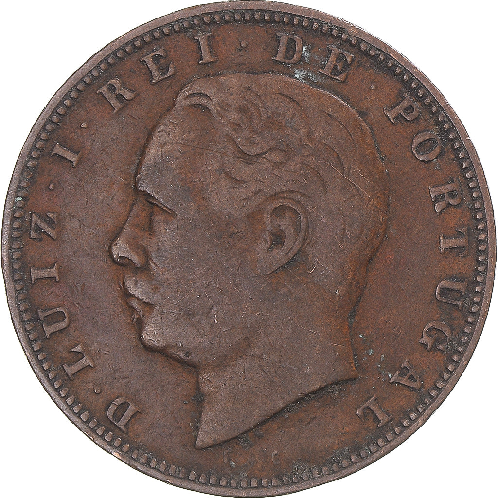 Münze, Portugal, 10 Reis, 1882