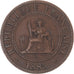 Moneda, INDOCHINA FRANCESA, Cent, 1885