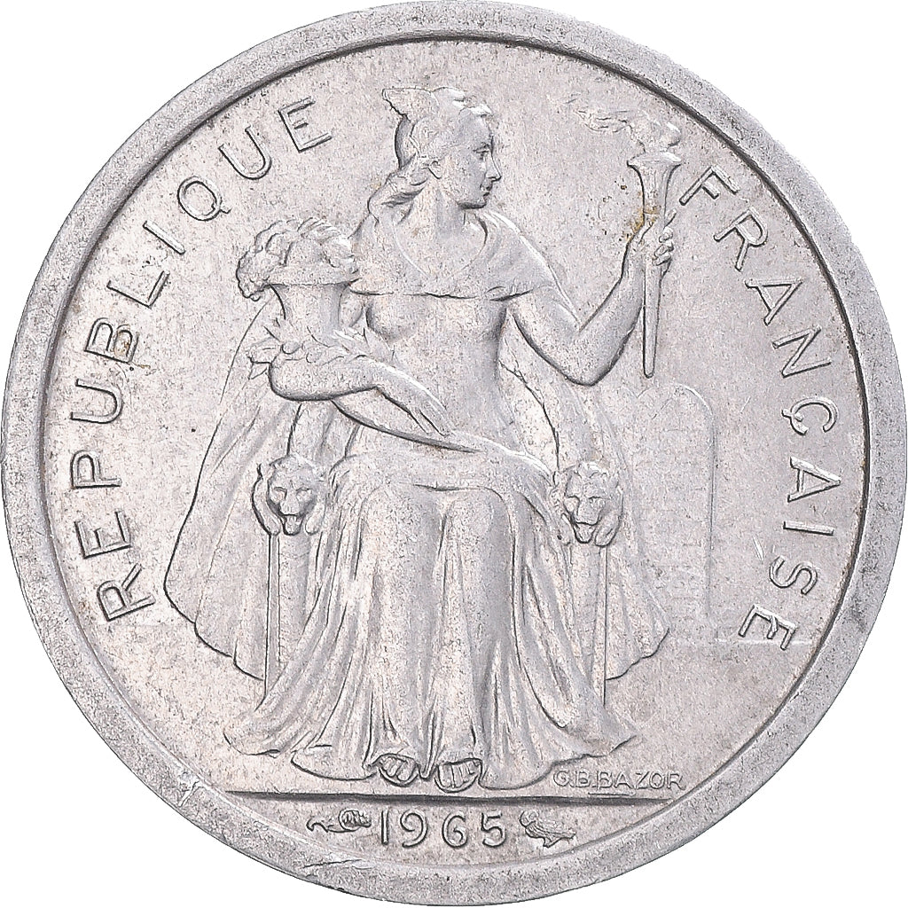 Coin, French Polynesia, Franc, 1965