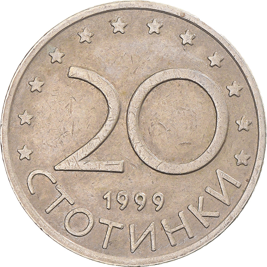 Monnaie, Bulgarie, 20 Stotinki, 1999