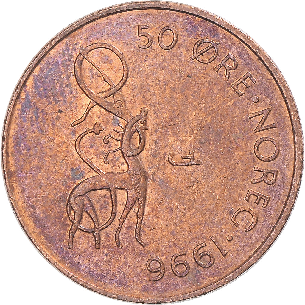 Monnaie, Norvège, 50 Öre, 1996