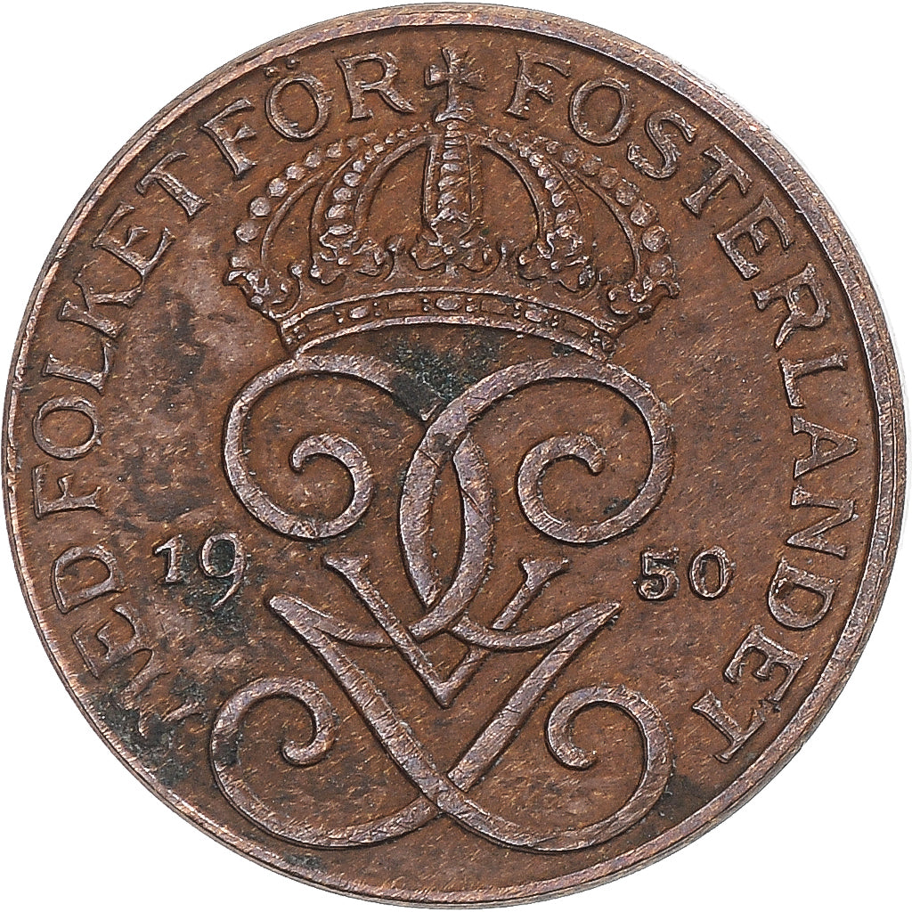 Coin, Sweden, Ore, 1950