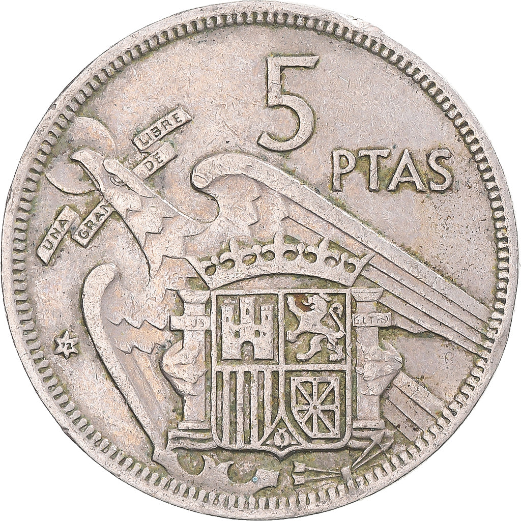 Moneda, España, 5 Pesetas, 1972