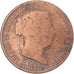 Moeda, Espanha, 25 Centimos, 1858