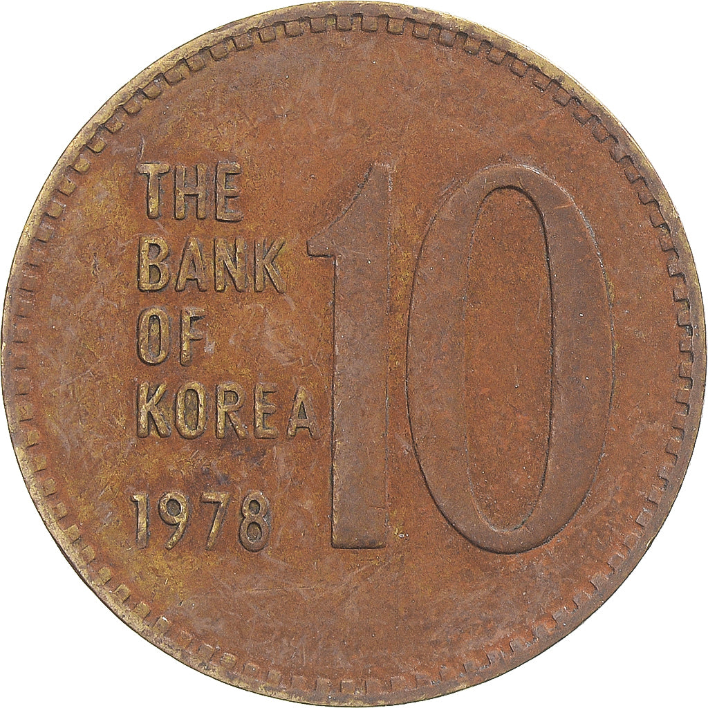Moneta, Corea, 10 Won, 1978