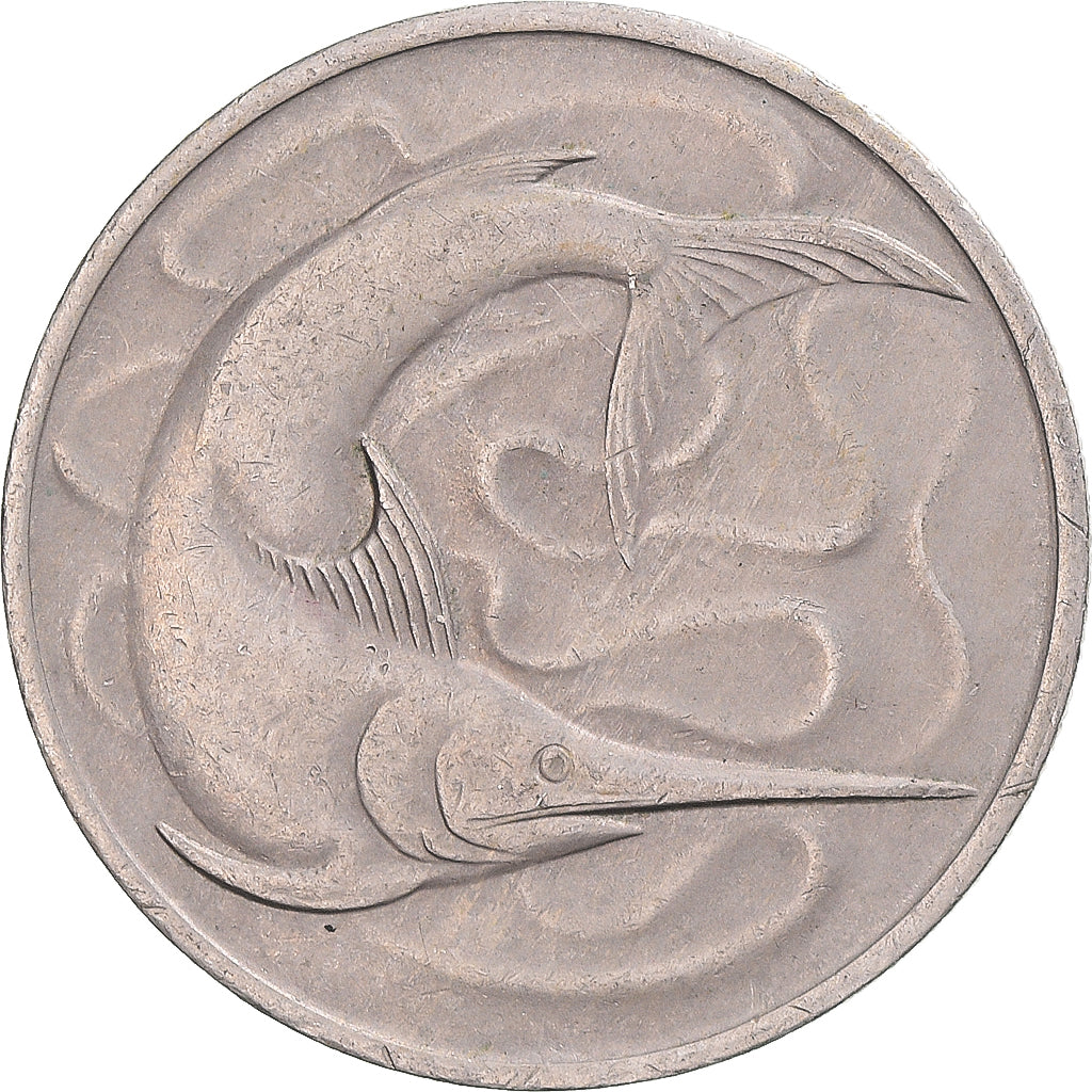 Moneda, Singapur, 20 Cents, 1969