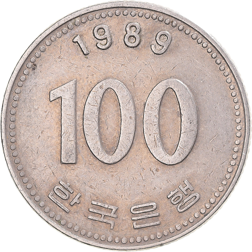 Münze, Korea, 100 Won, 1989