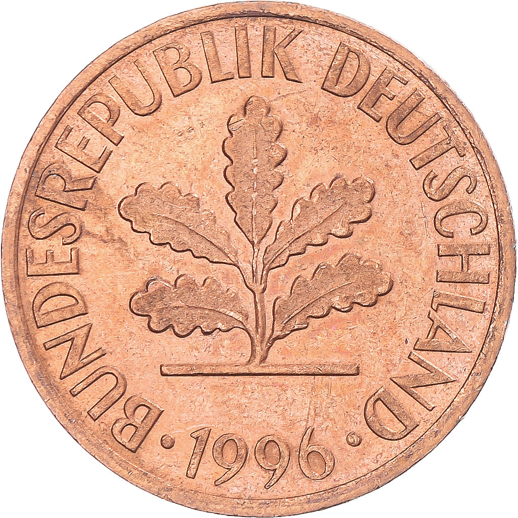 Coin, Germany, 2 Pfennig, 1996