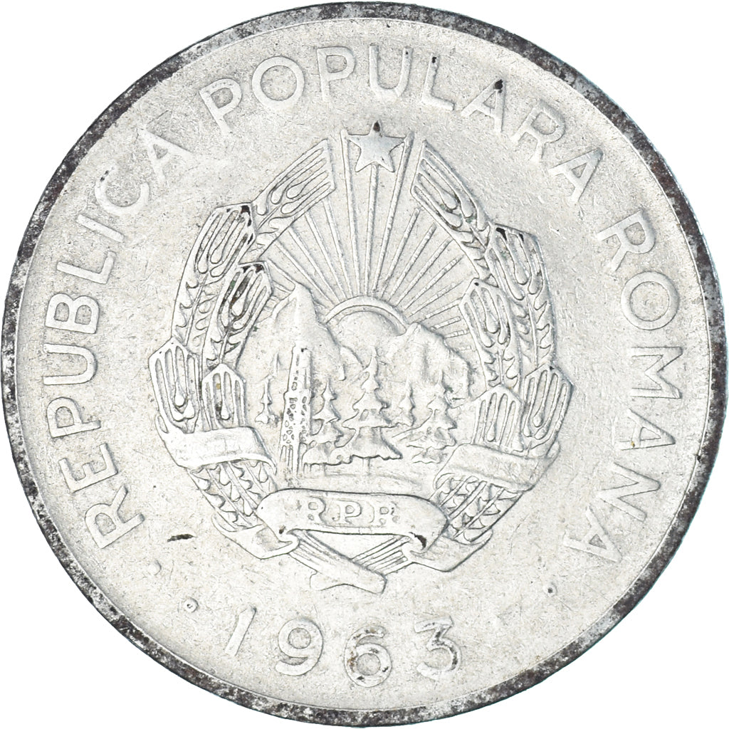 Monnaie, Roumanie, 3 Lei, 1963