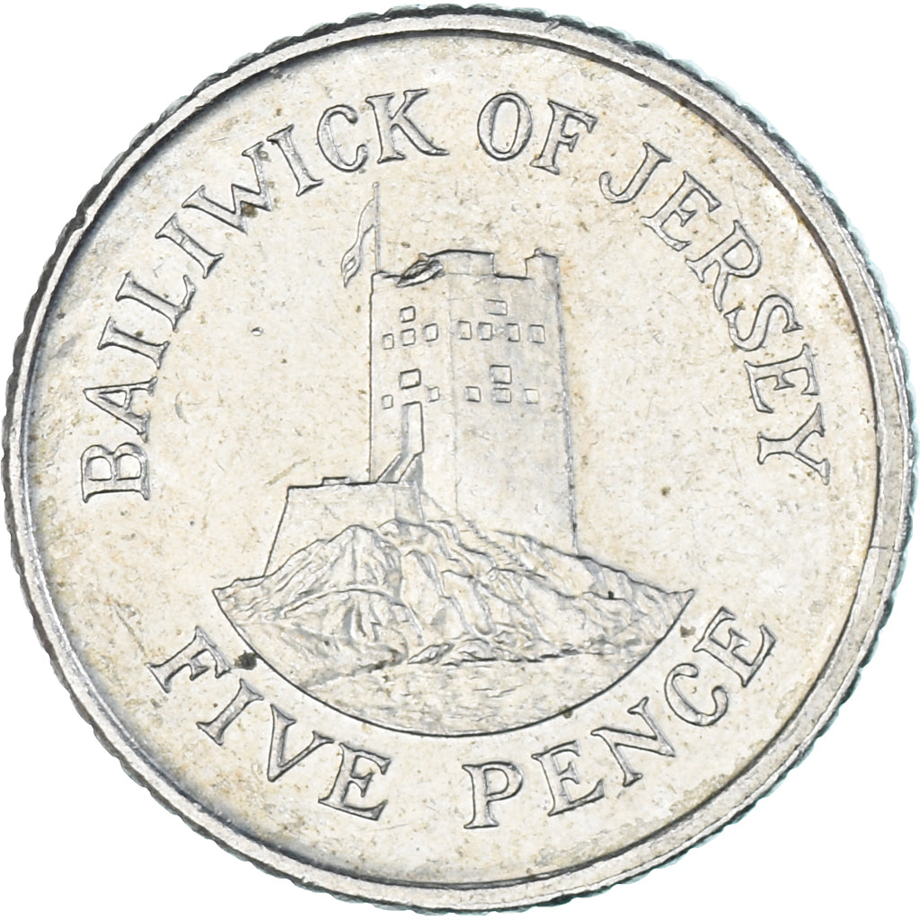Munten, Jersey, 5 Pence, 1998