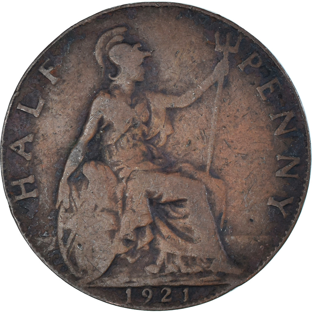 Monnaie, Grande-Bretagne, 1/2 Penny, 1921