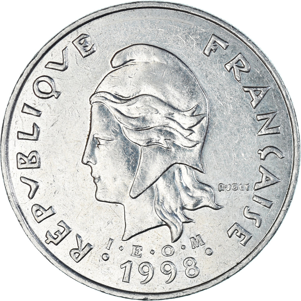 Coin, French Polynesia, 50 Francs, 1998