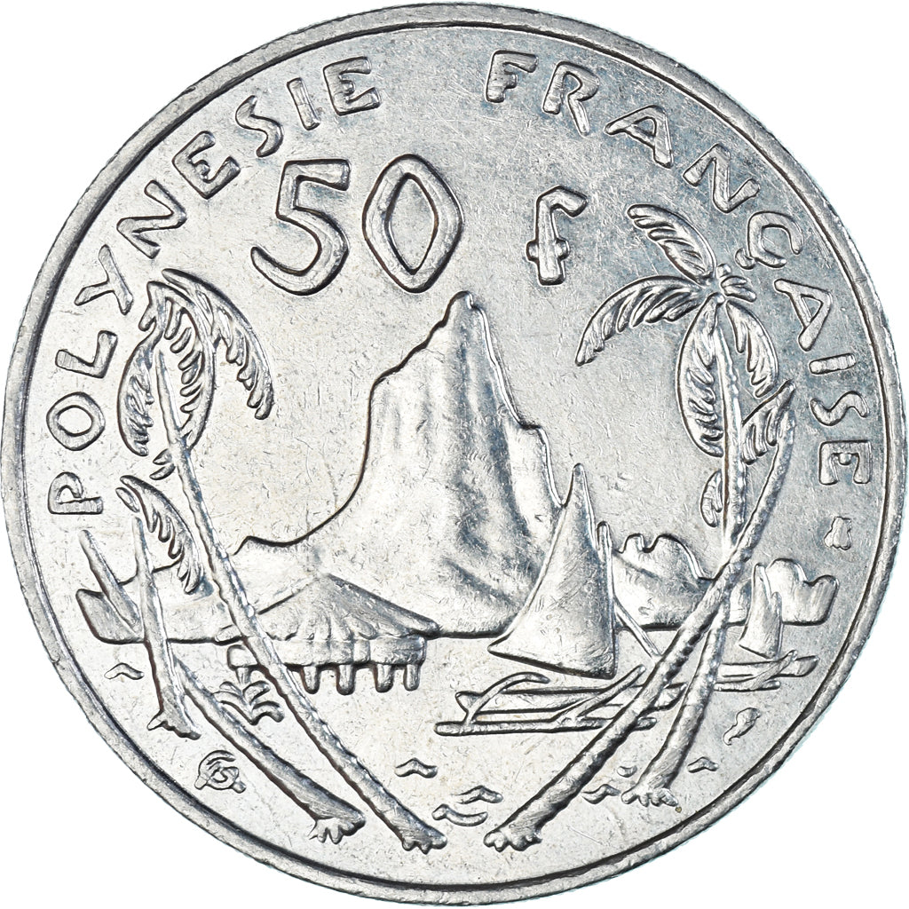 Coin, French Polynesia, 50 Francs, 1998