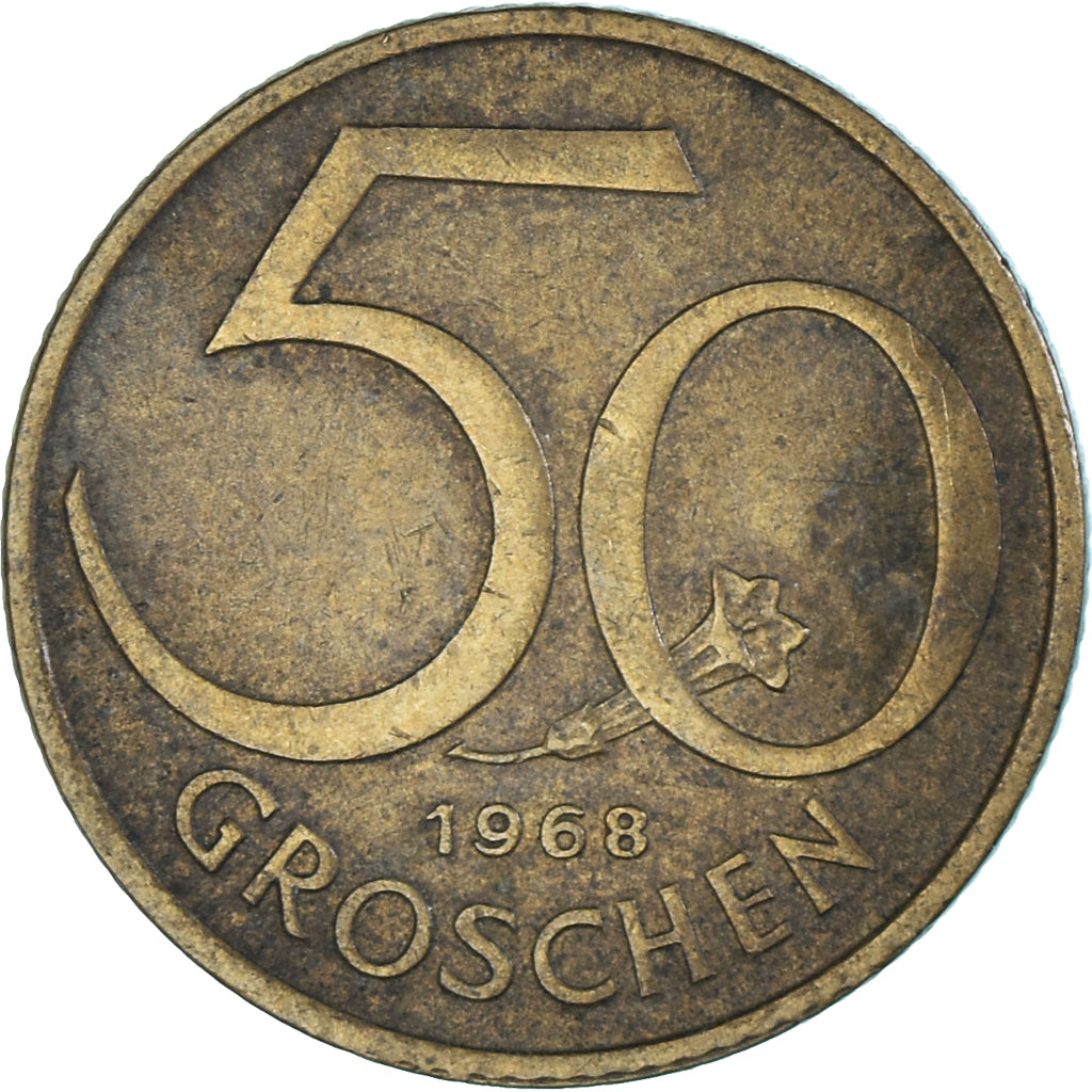 Moneta, Austria, 50 Groschen, 1968