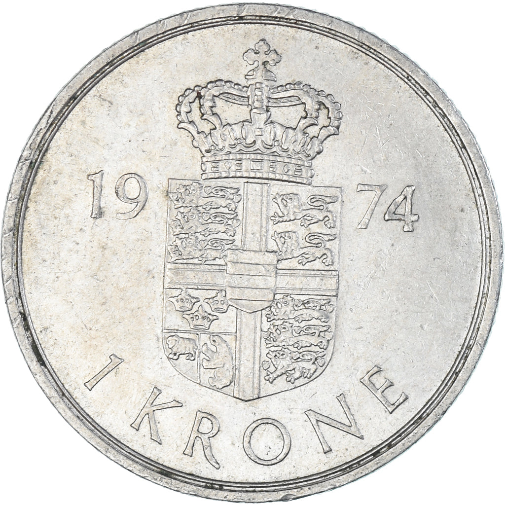 Münze, Dänemark, Krone, 1974