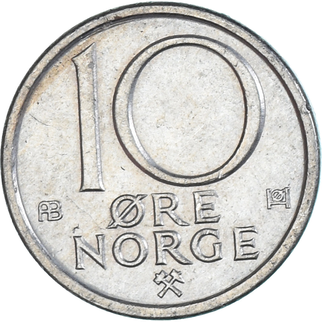 Monnaie, Norvège, 10 Öre, 1976