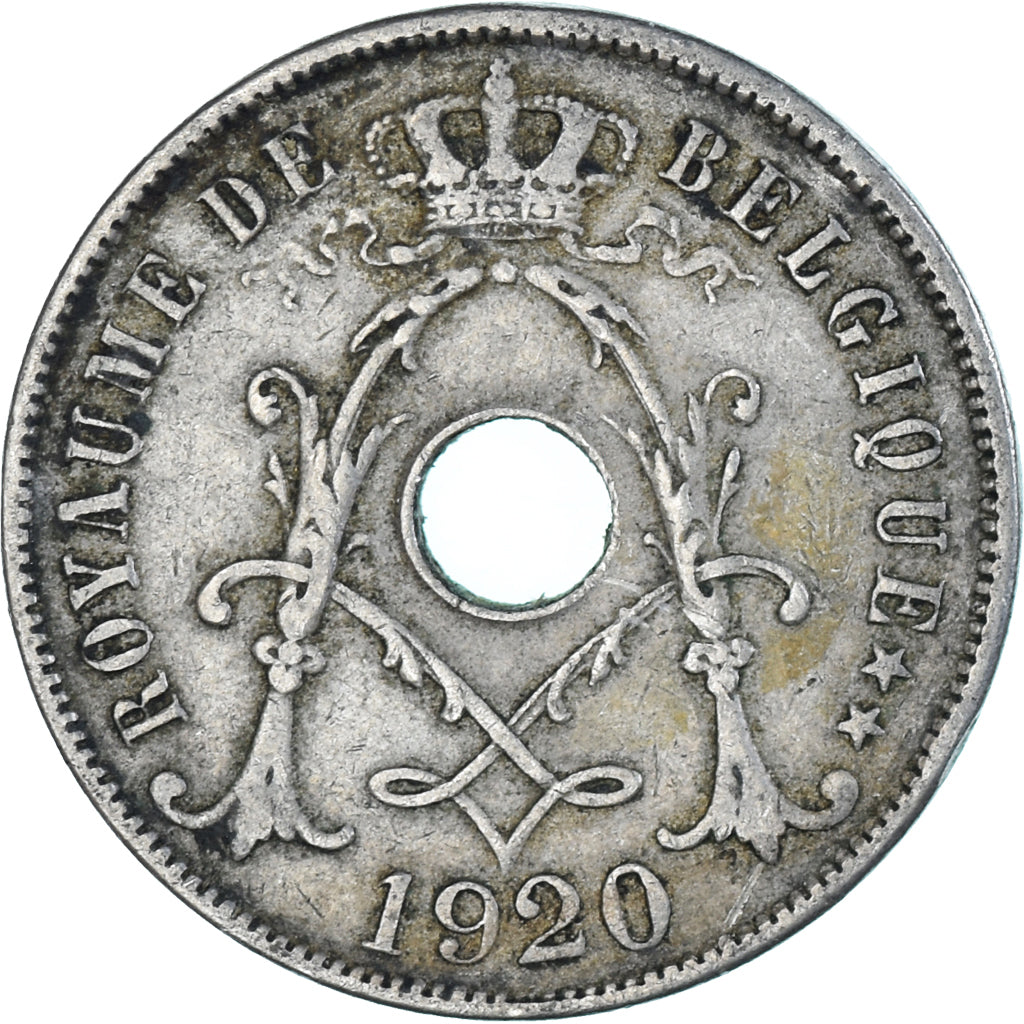 Münze, Belgien, 25 Centimes, 1920