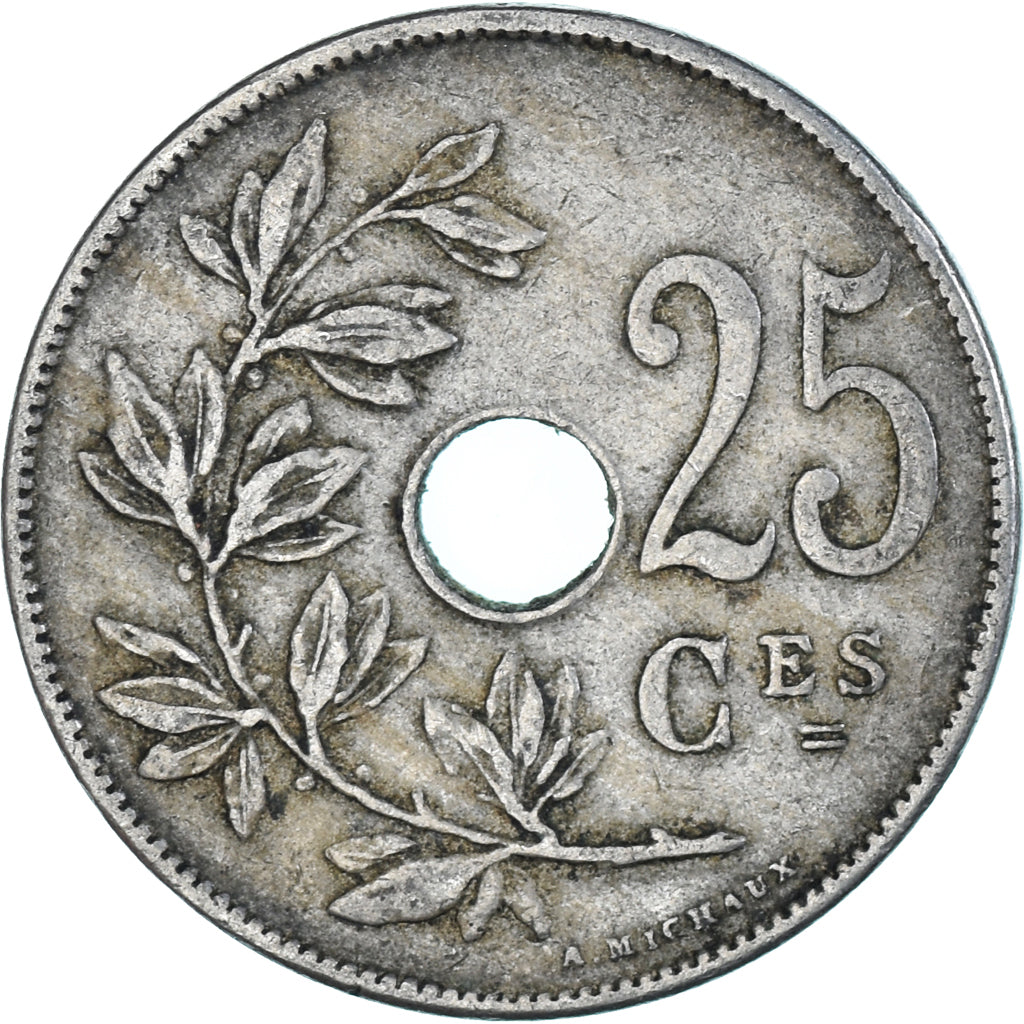 Münze, Belgien, 25 Centimes, 1920