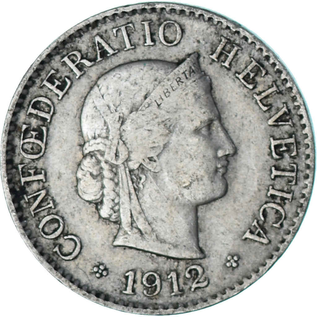 Munten, Zwitserland, 5 Rappen, 1912