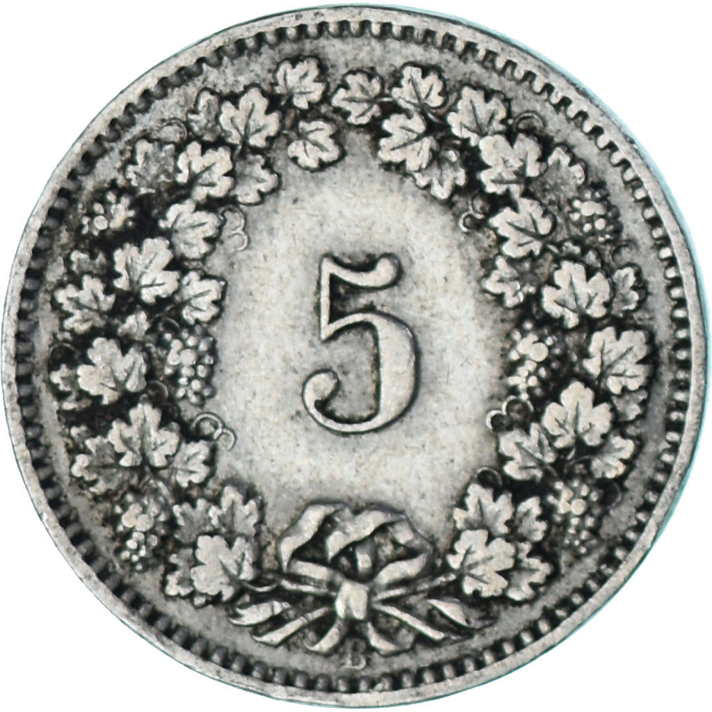 Munten, Zwitserland, 5 Rappen, 1912