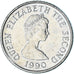 Moeda, Jersey, 5 Pence, 1990