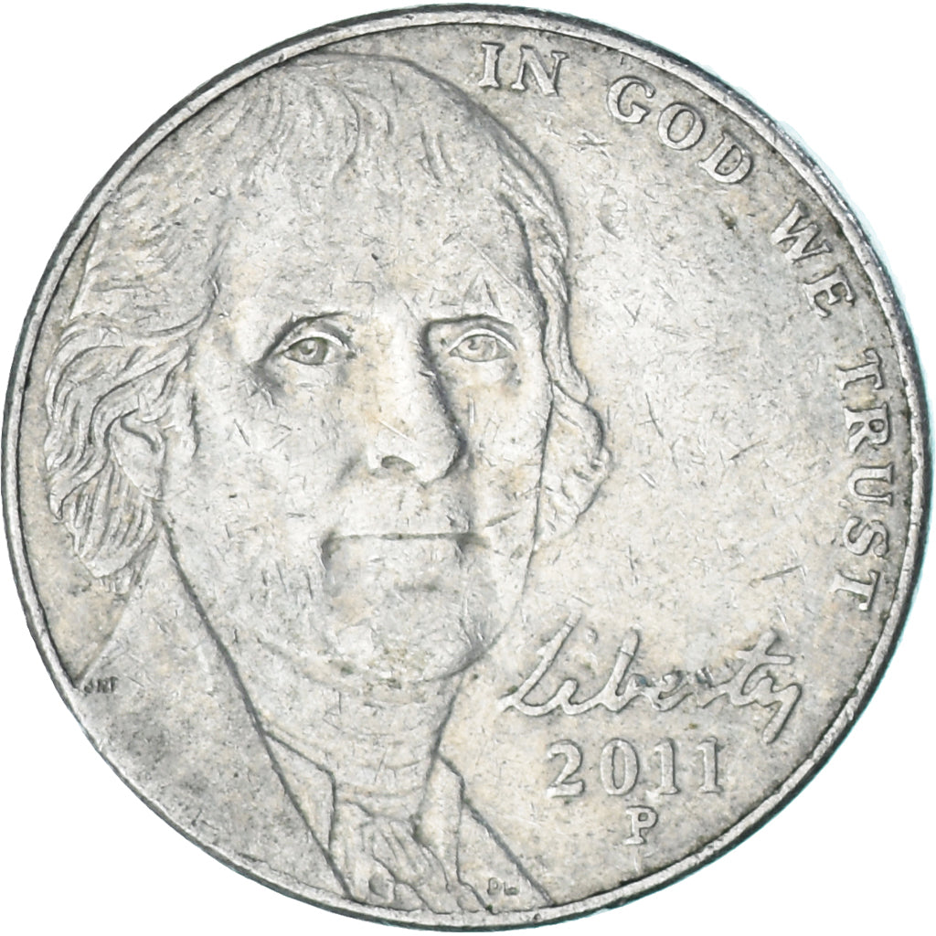 Coin, United States, 5 Cents, 2011