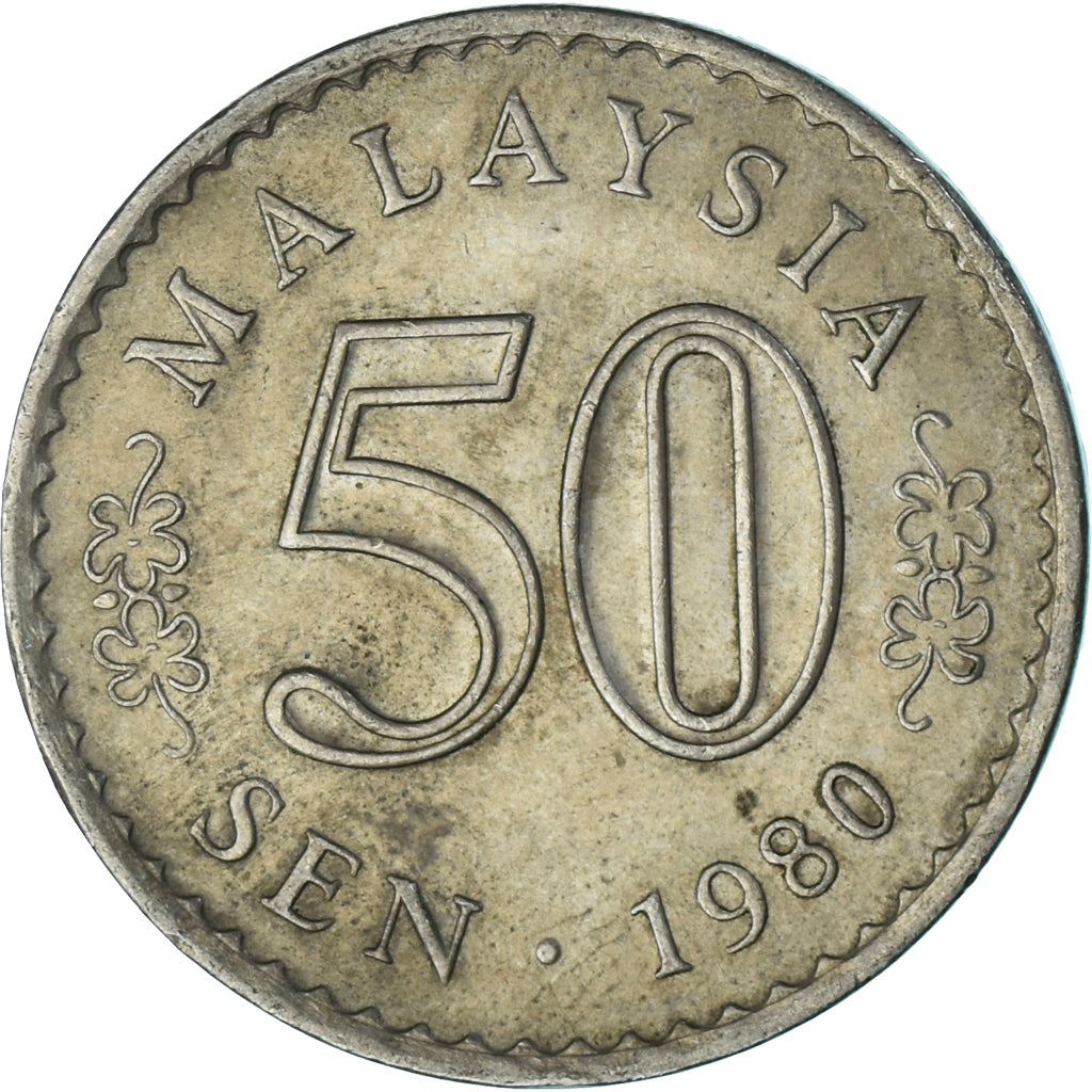 Coin, Malaysia, 50 Sen, 1980