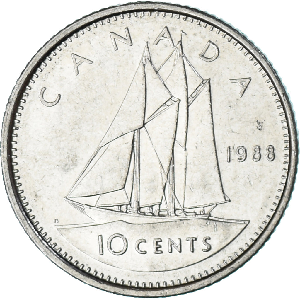 Monnaie, Canada, 10 Cents, 1988