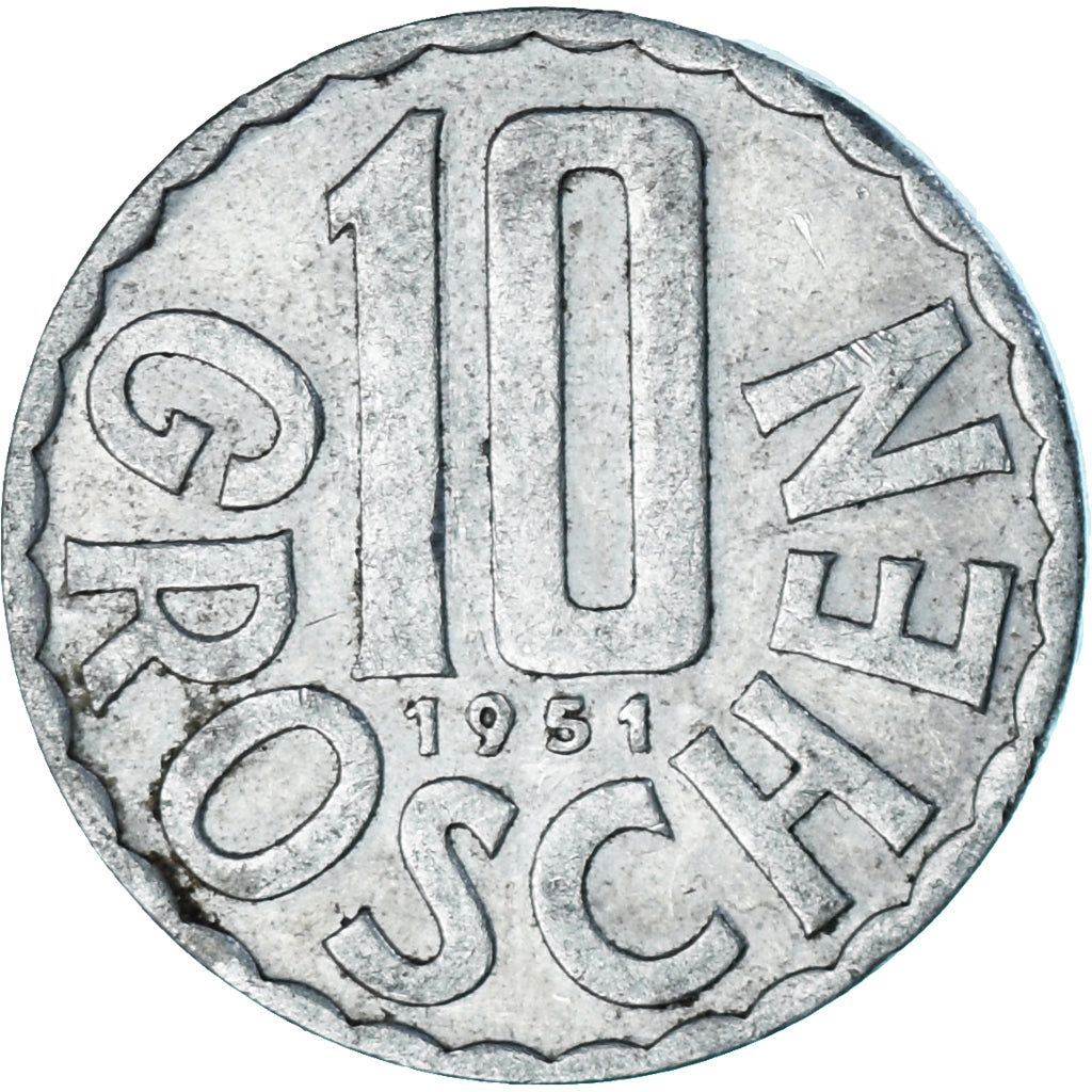 Moneta, Austria, 10 Groschen, 1951