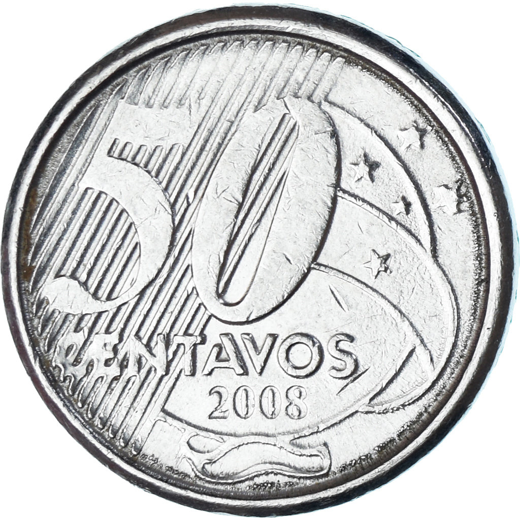 Moeda, Brasil, 50 Centavos, 2008