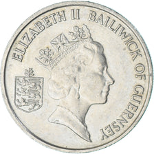 Münze, Guernsey, 5 Pence, 1987