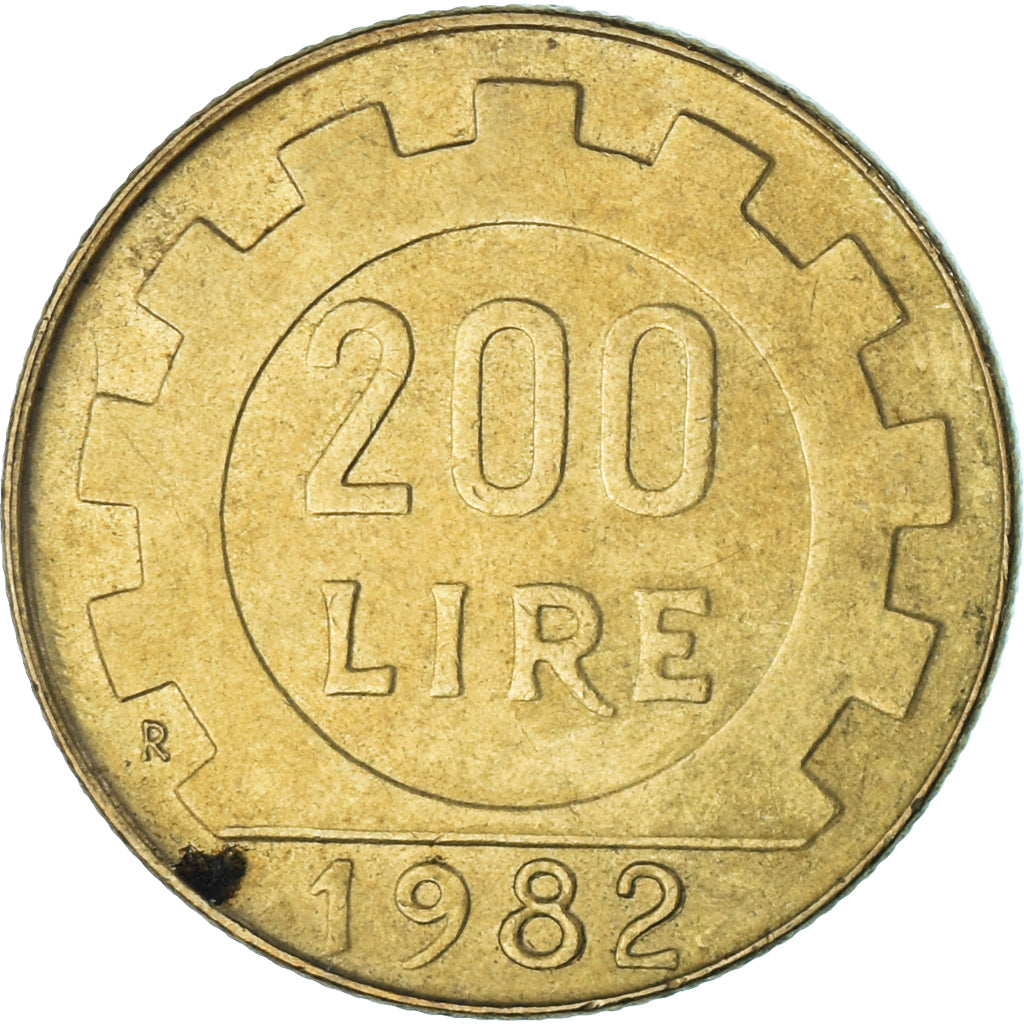 Monnaie, Italie, 200 Lire, 1982