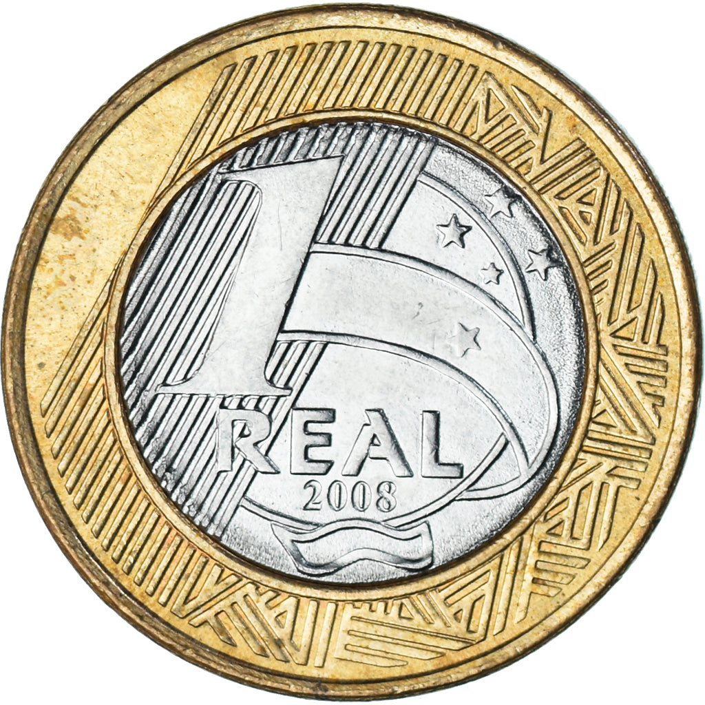 Münze, Brasilien, Real, 2008
