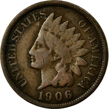 Coin, United States, Indian Head Cent, Cent, 1906, U.S. Mint, Philadelphia