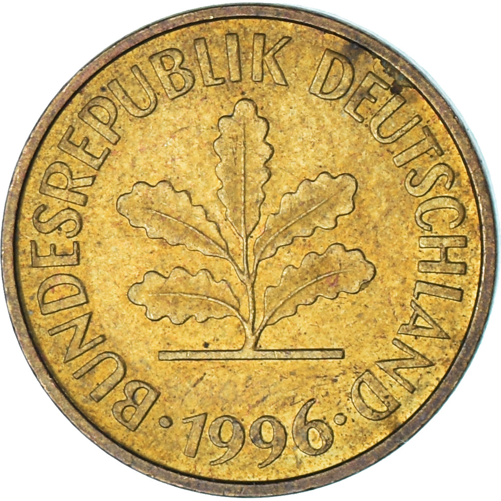 Moneda, Alemania, 5 Pfennig, 1996