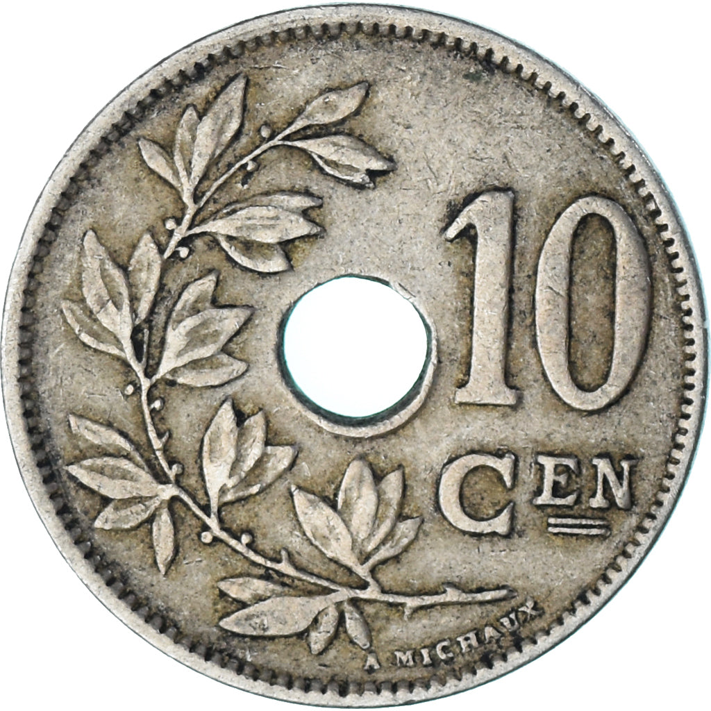 Moeda, Bélgica, 10 Centimes, 1925