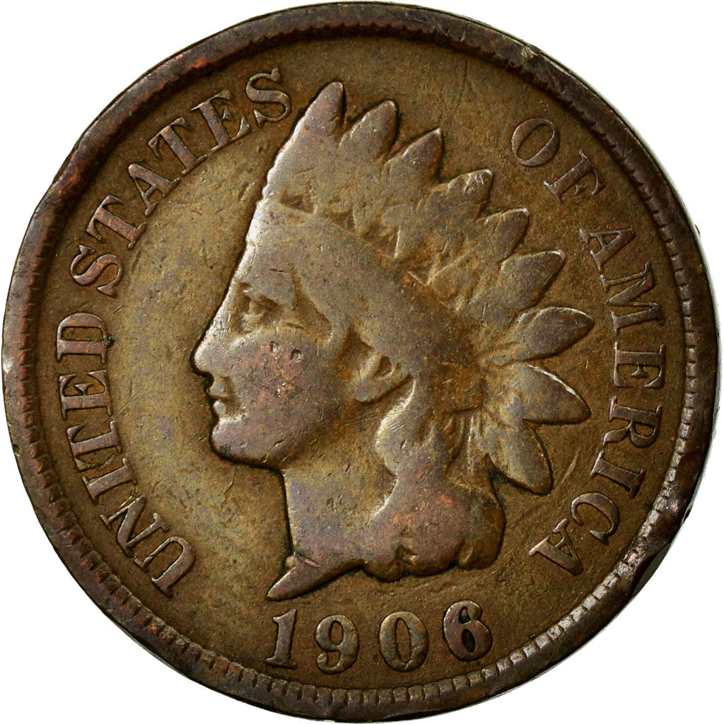 Coin, United States, Indian Head Cent, Cent, 1906, U.S. Mint, Philadelphia