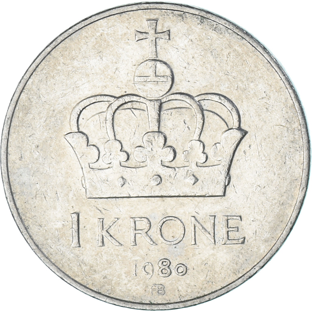 Monnaie, Norvège, Krone, 1980