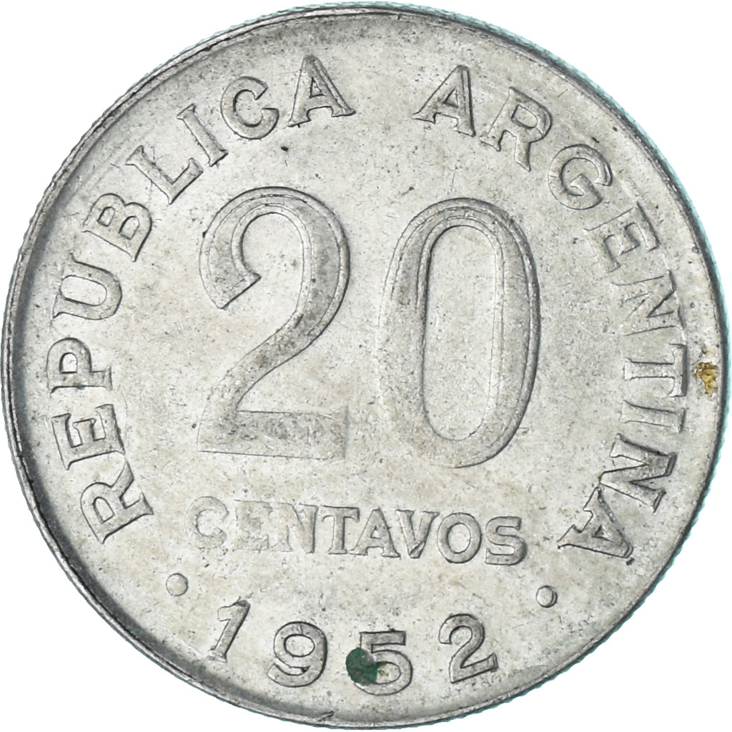 Moeda, Argentina, 20 Centavos, 1952