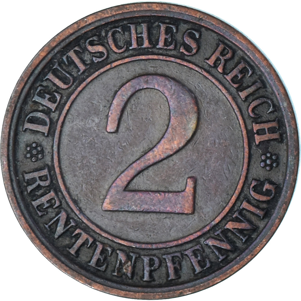 Coin, Germany, 2 Rentenpfennig, 1923
