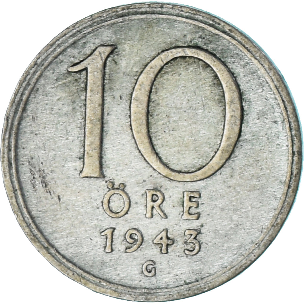 Coin, Sweden, 10 Öre, 1943